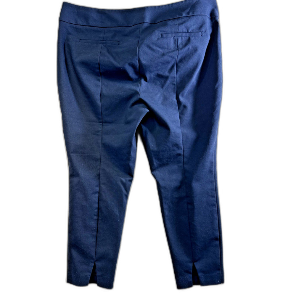 Loft Plus Marisa Skinny Pants Size 18 Plus Deep Teal Bi-Stretch Ankle Trousers - Picture 6 of 10